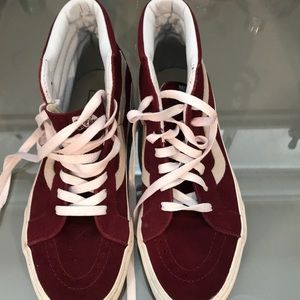 Brand new maroon high top VANS
